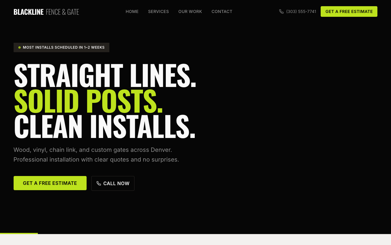 Blackline Fence & Gate