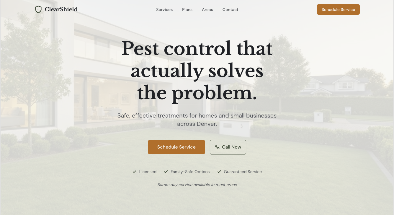 ClearShield Pest Control